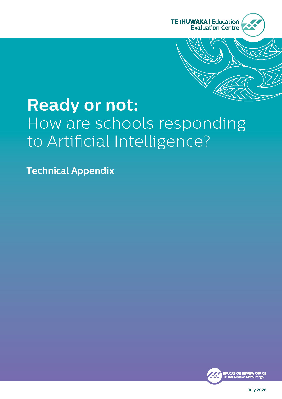 Ready or not: How are schools responding to Artificial Intelligence? Technical Appendix